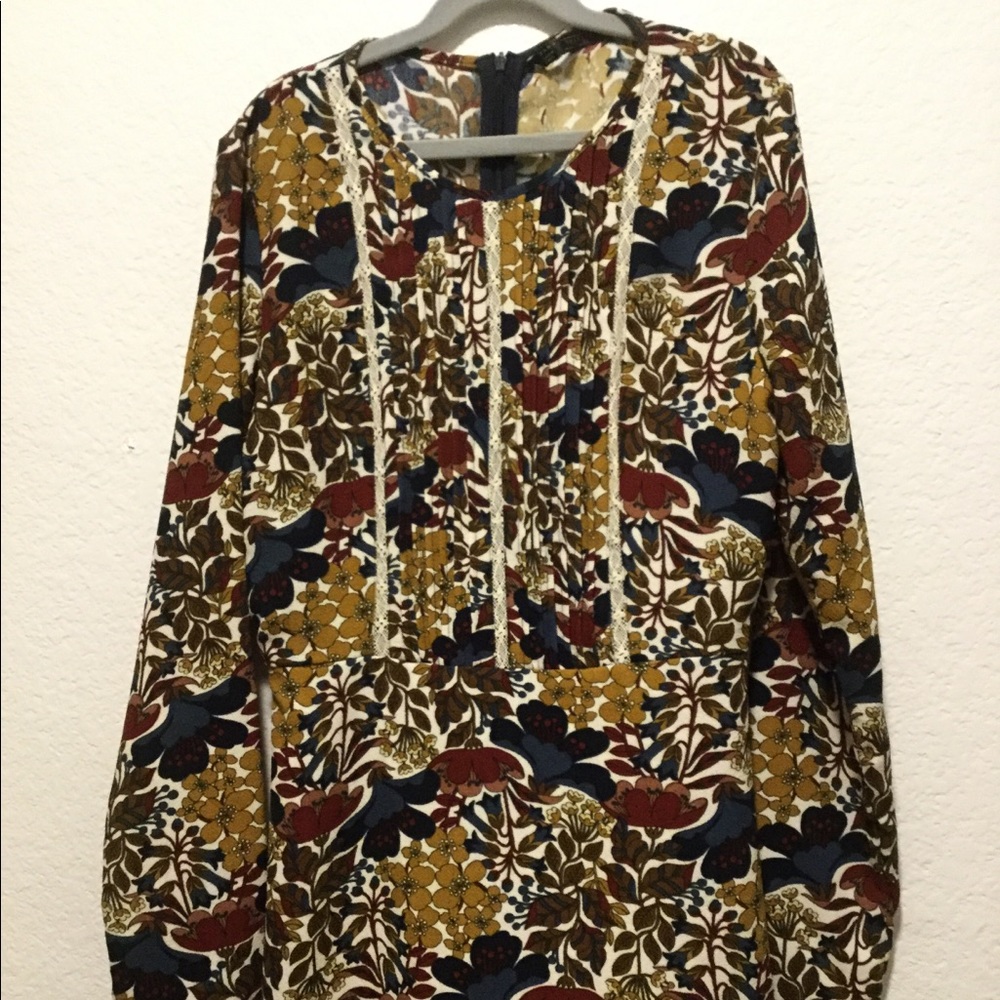 Zara printed jumpsuit dress romper
